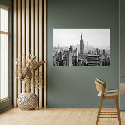 Poster orizzontale staccabile e attaccabile dell'EMPIRE STATE BUILDING