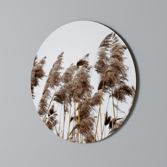 DANCE OF REEDS Round Wall Art