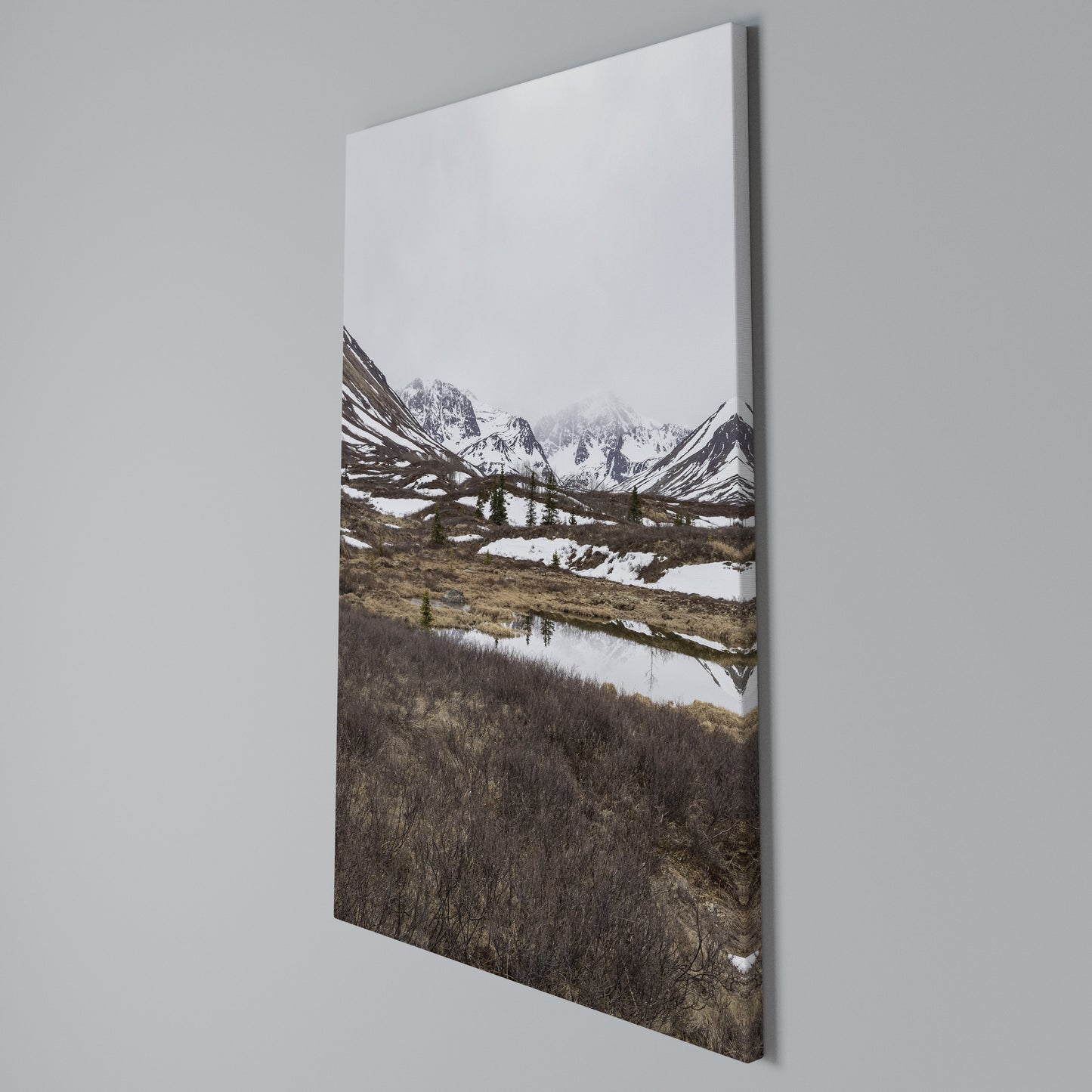 ECHOES OF WINTER Stampa su Tela Verticale