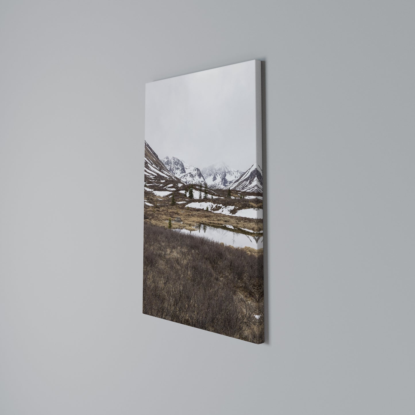 ECHOES OF WINTER Stampa su Tela Verticale