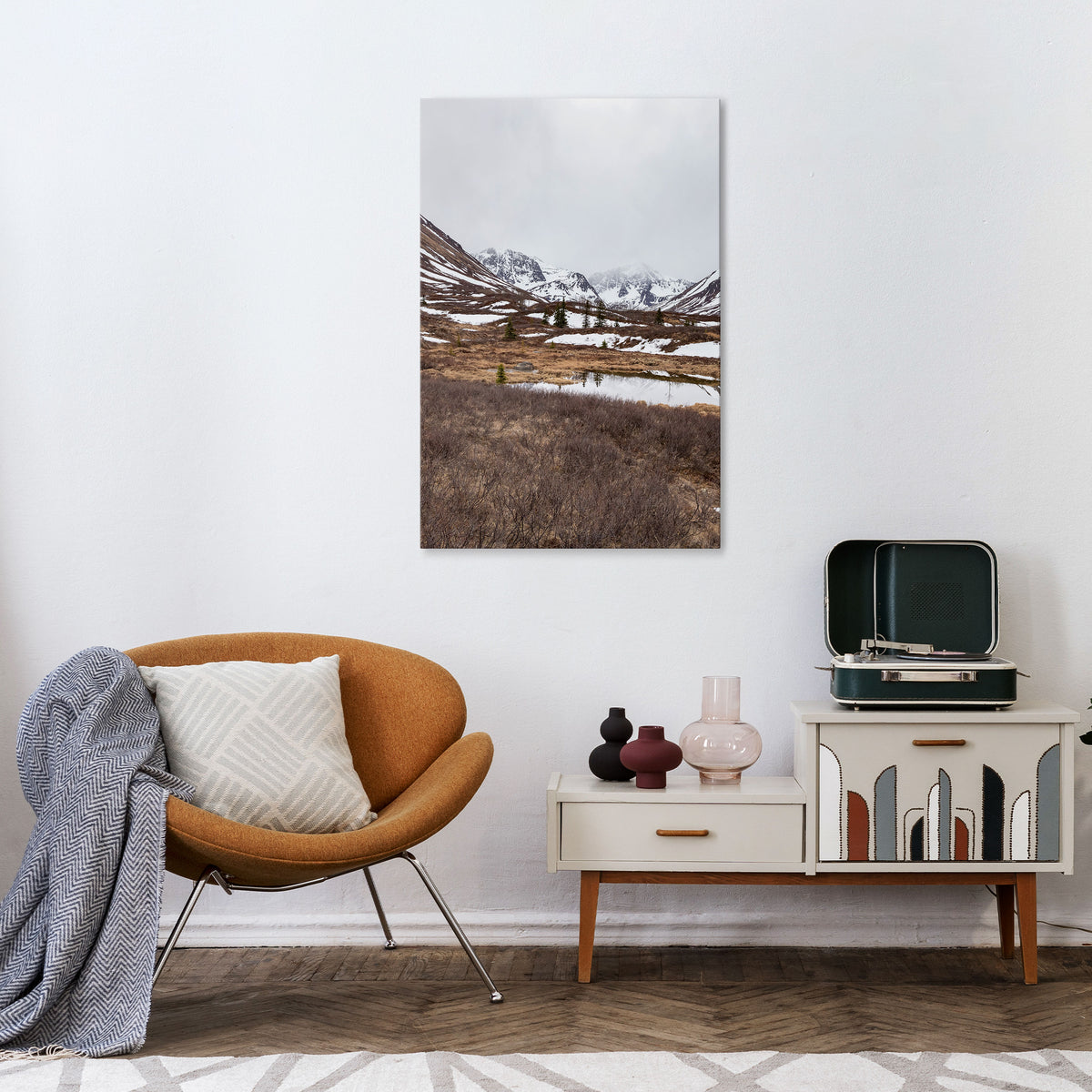 ECHOES OF WINTER Vertical Canvas Print