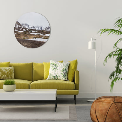 ECHOES OF WINTER Round Wall Art