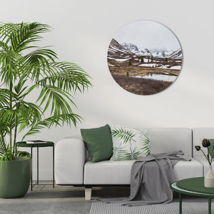 ECHOES OF WINTER Round Wall Art
