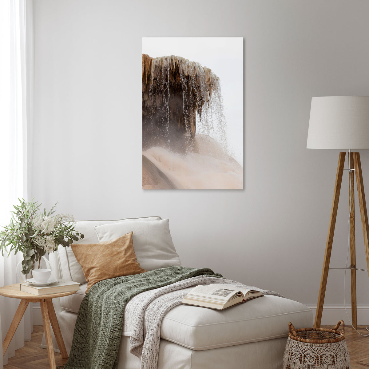 MAMMOTH HOT SPRINGS Vertical Canvas Print