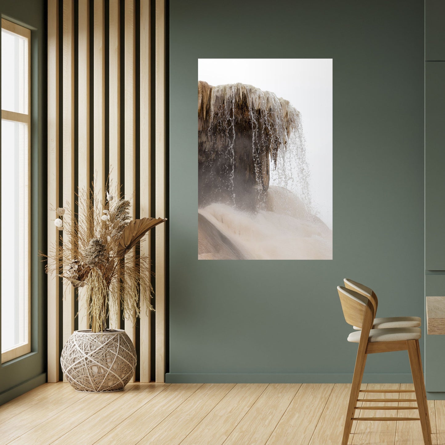 Poster verticale staccabile e attaccabile di MAMMOTH HOT SPRINGS