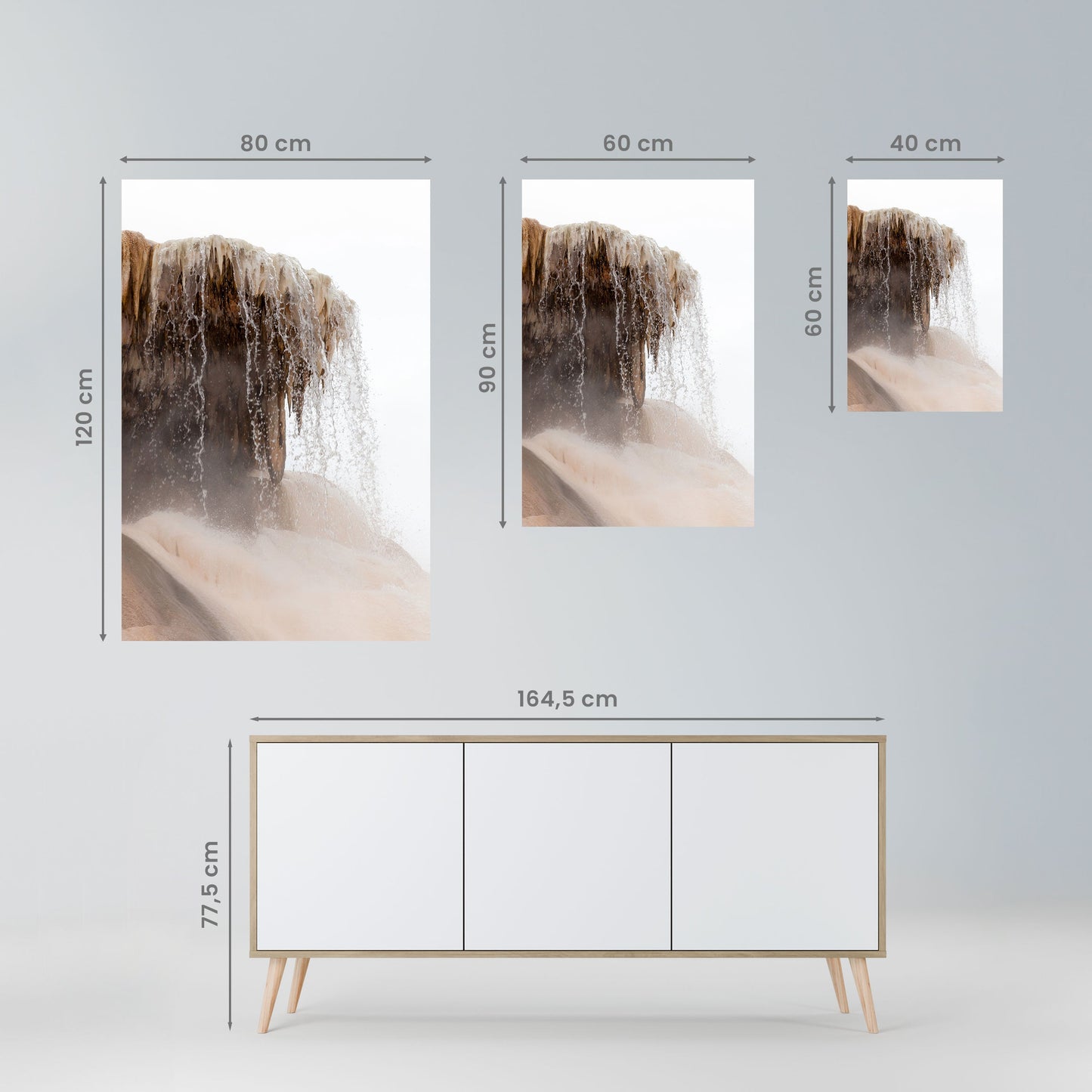 Poster verticale staccabile e attaccabile di MAMMOTH HOT SPRINGS