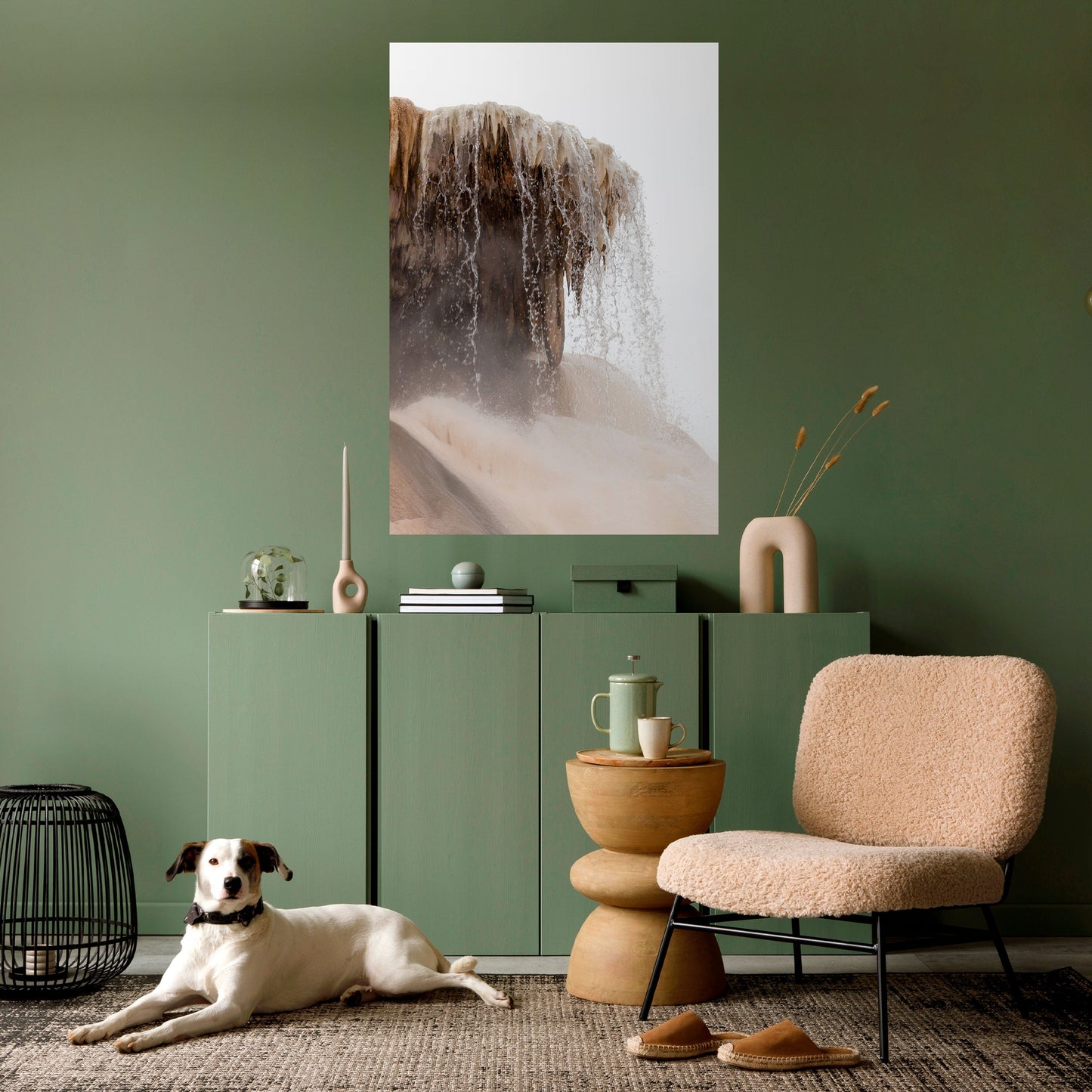 Poster verticale staccabile e attaccabile di MAMMOTH HOT SPRINGS