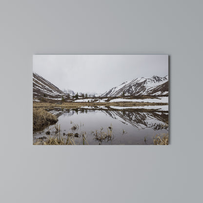 SNOW-KISSED REFLECTIONS Stampa su tela orizzontale