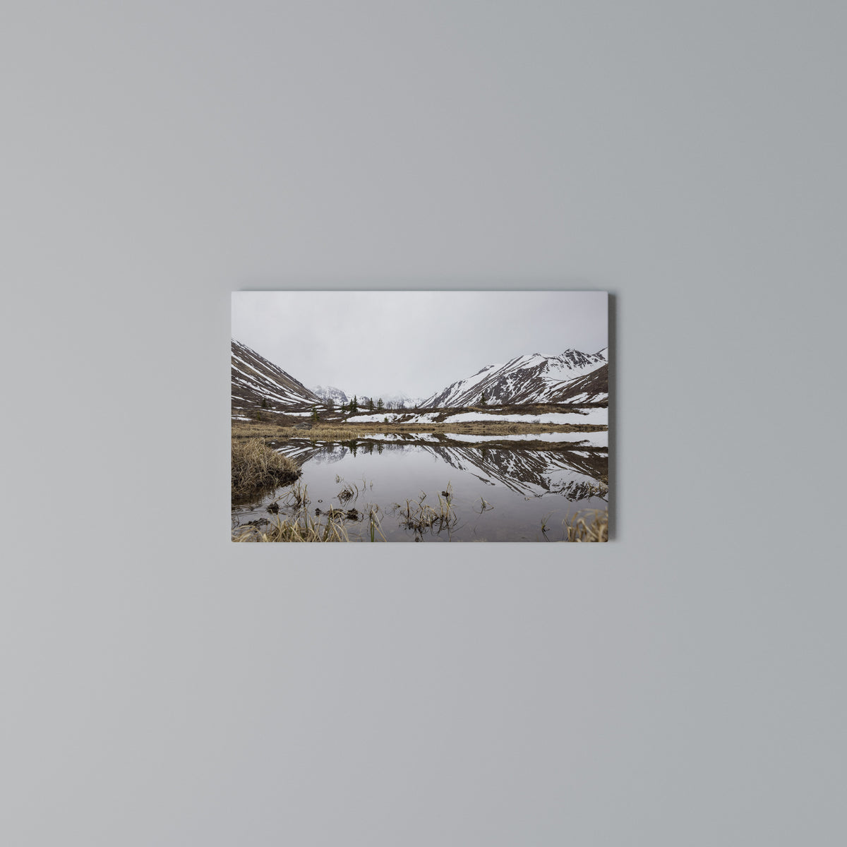 SNOW-KISSED REFLECTIONS Stampa su tela orizzontale