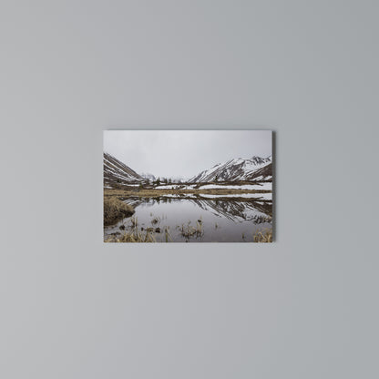 SNOW-KISSED REFLECTIONS Stampa su tela orizzontale