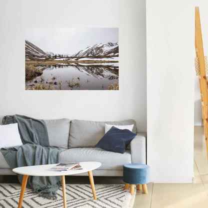RIFLESSI BACIATI DALLA NEVE Poster orizzontale staccabile e attaccabile
