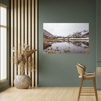 RIFLESSI BACIATI DALLA NEVE Poster orizzontale staccabile e attaccabile