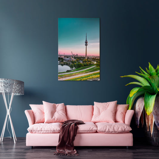 TOWERING DREAMSCAPE Vertical Canvas Print