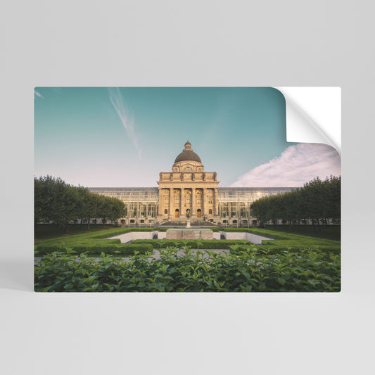 Poster orizzontale staccabile e attaccabile TRANQUIL PALACE VIEW