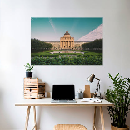 Poster orizzontale staccabile e attaccabile TRANQUIL PALACE VIEW