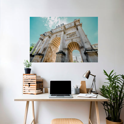 ELEGANZA ARCHITETTONICA Poster orizzontale staccabile e attaccabile
