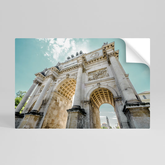 ELEGANZA ARCHITETTONICA Poster orizzontale staccabile e attaccabile