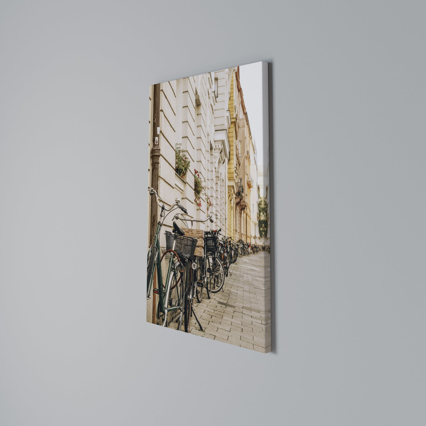 URBAN CYCLE HAVEN Stampa su Tela Verticale