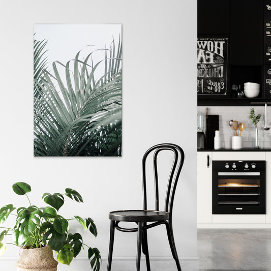 PALM WHISPERS Vertical Canvas Print