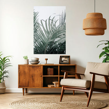 Poster verticale staccabile e attaccabile "PALM WHISPERS"