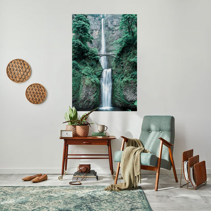 Poster verticale staccabile e attaccabile "MYSTICAL WATERSCAPE BRIDGE"