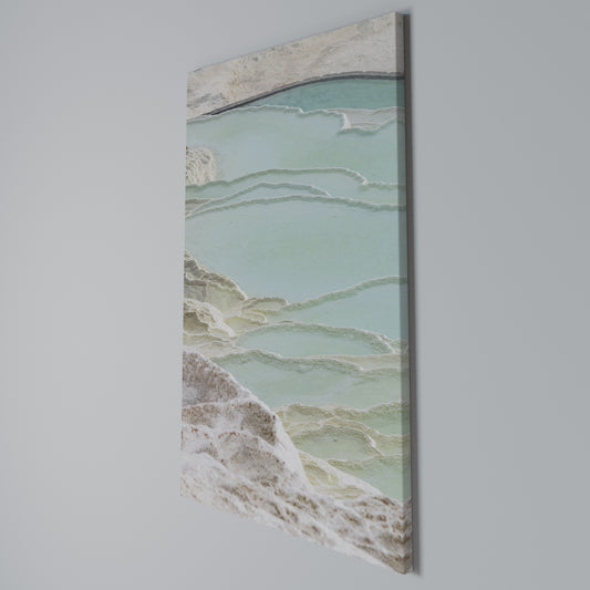 AQUAMARINE WHISPERS Vertical Canvas Print