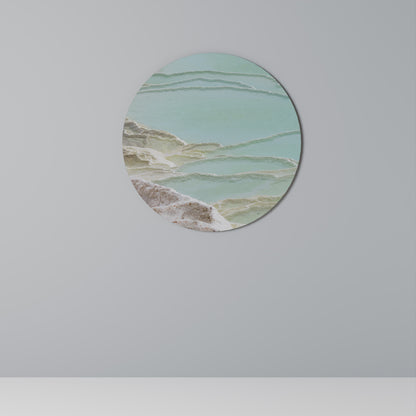 Arte murale rotonda AQUAMARINE WHISPERS