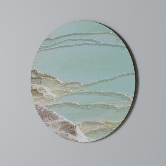 Arte murale rotonda AQUAMARINE WHISPERS