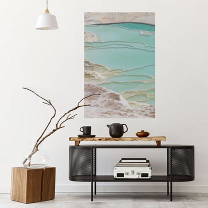 Poster verticale staccabile e attaccabile "AQUAMARINE WHISPERS"