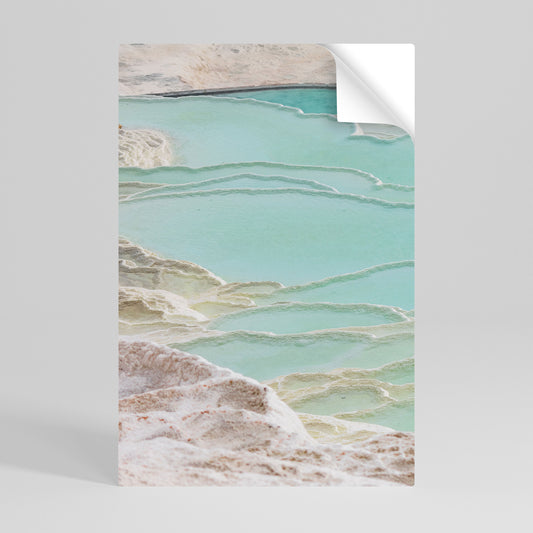 Poster verticale staccabile e attaccabile "AQUAMARINE WHISPERS"