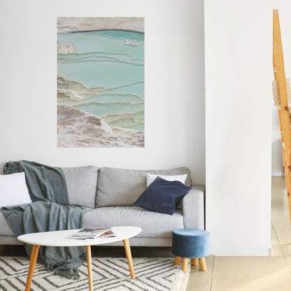 Poster verticale staccabile e attaccabile "AQUAMARINE WHISPERS"