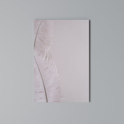 WHISPERING PINK FEATHERS Stampa su Tela Verticale