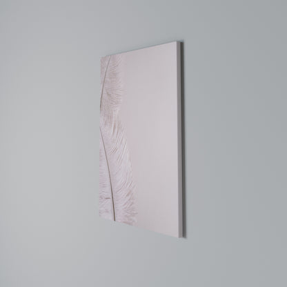 WHISPERING PINK FEATHERS Stampa su Tela Verticale