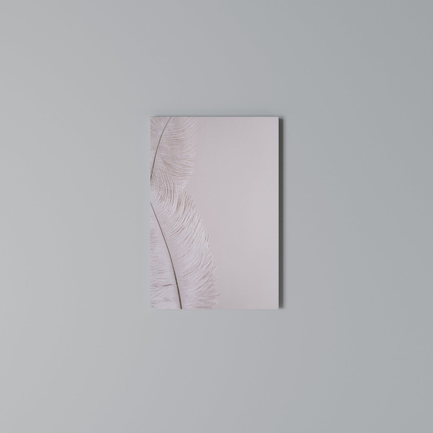 WHISPERING PINK FEATHERS Stampa su Tela Verticale