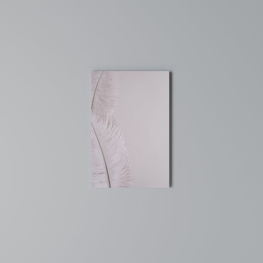 WHISPERING PINK FEATHERS Stampa su Tela Verticale