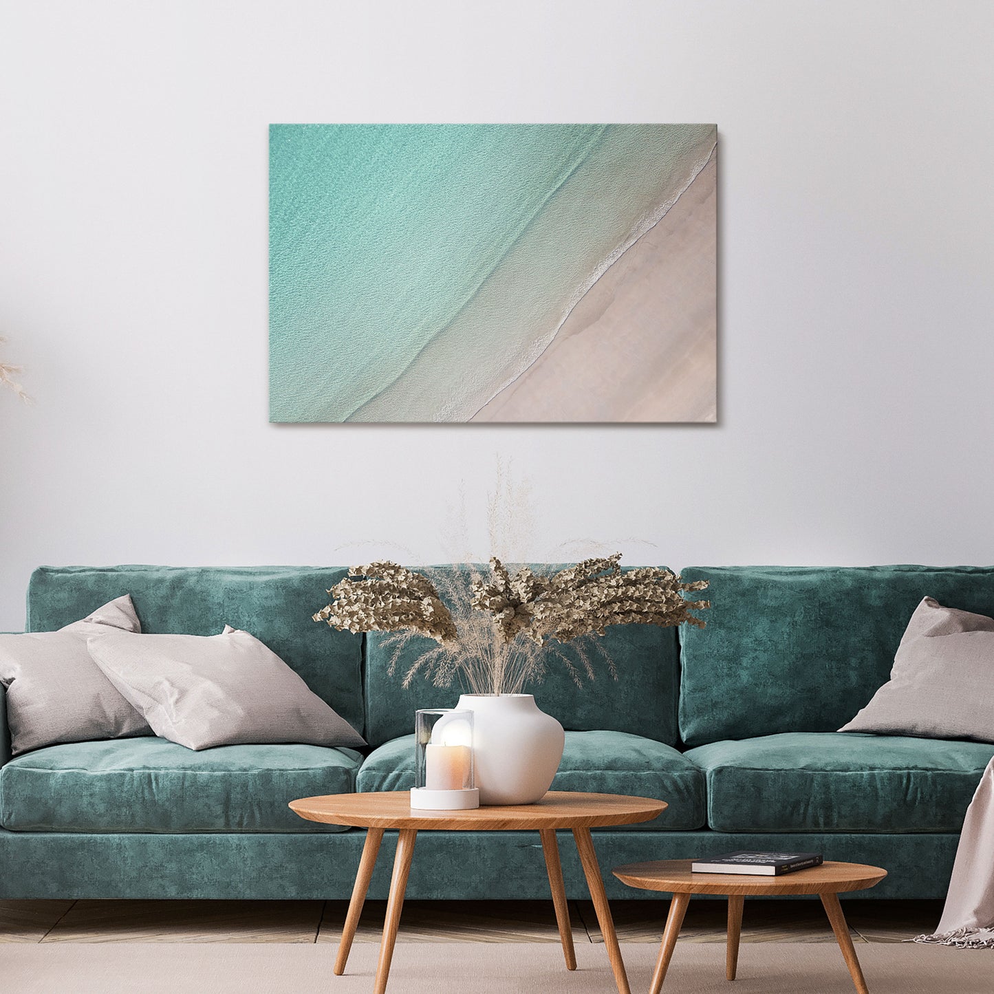 COASTAL CALM ARTISTRY Stampa su tela orizzontale