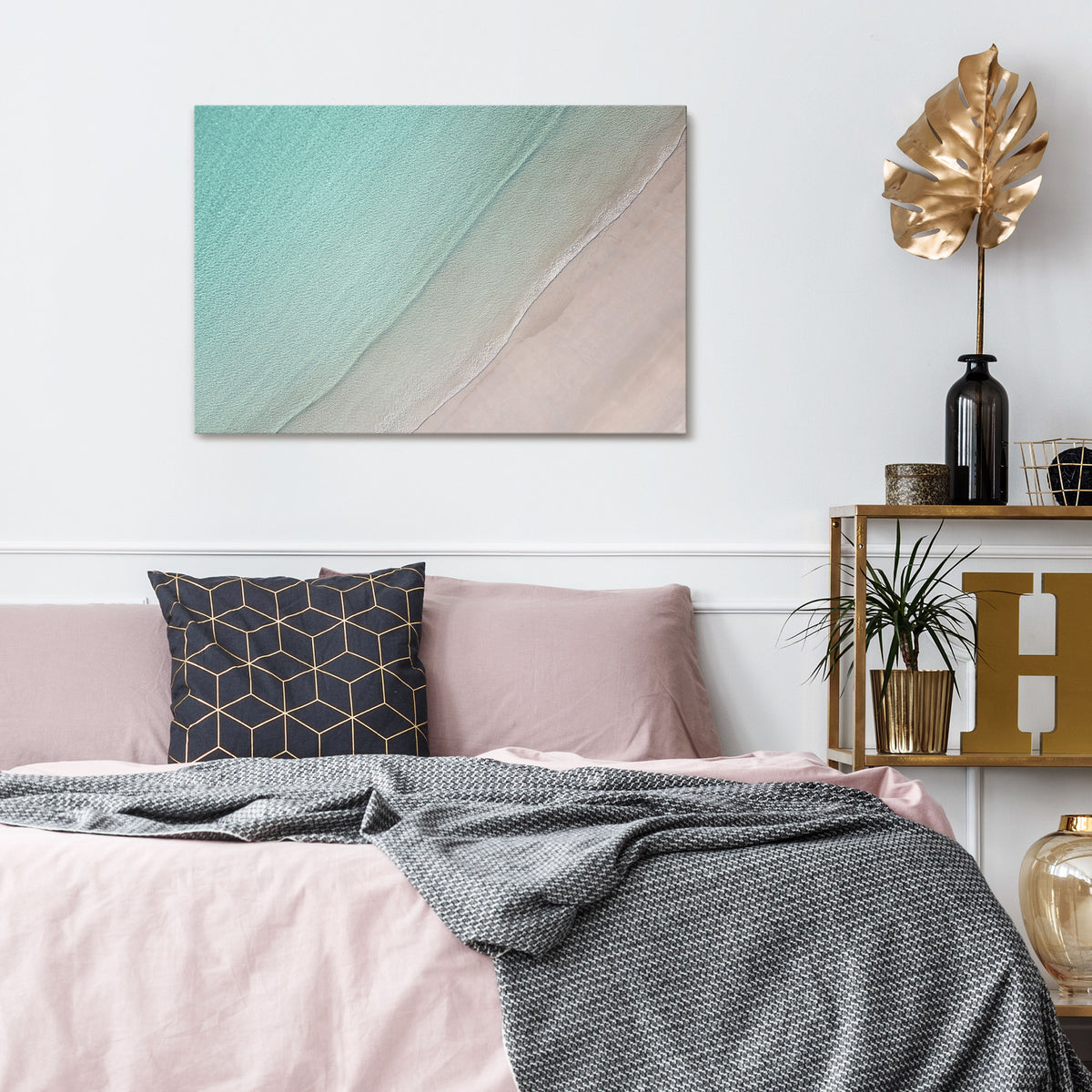 COASTAL CALM ARTISTRY Stampa su tela orizzontale