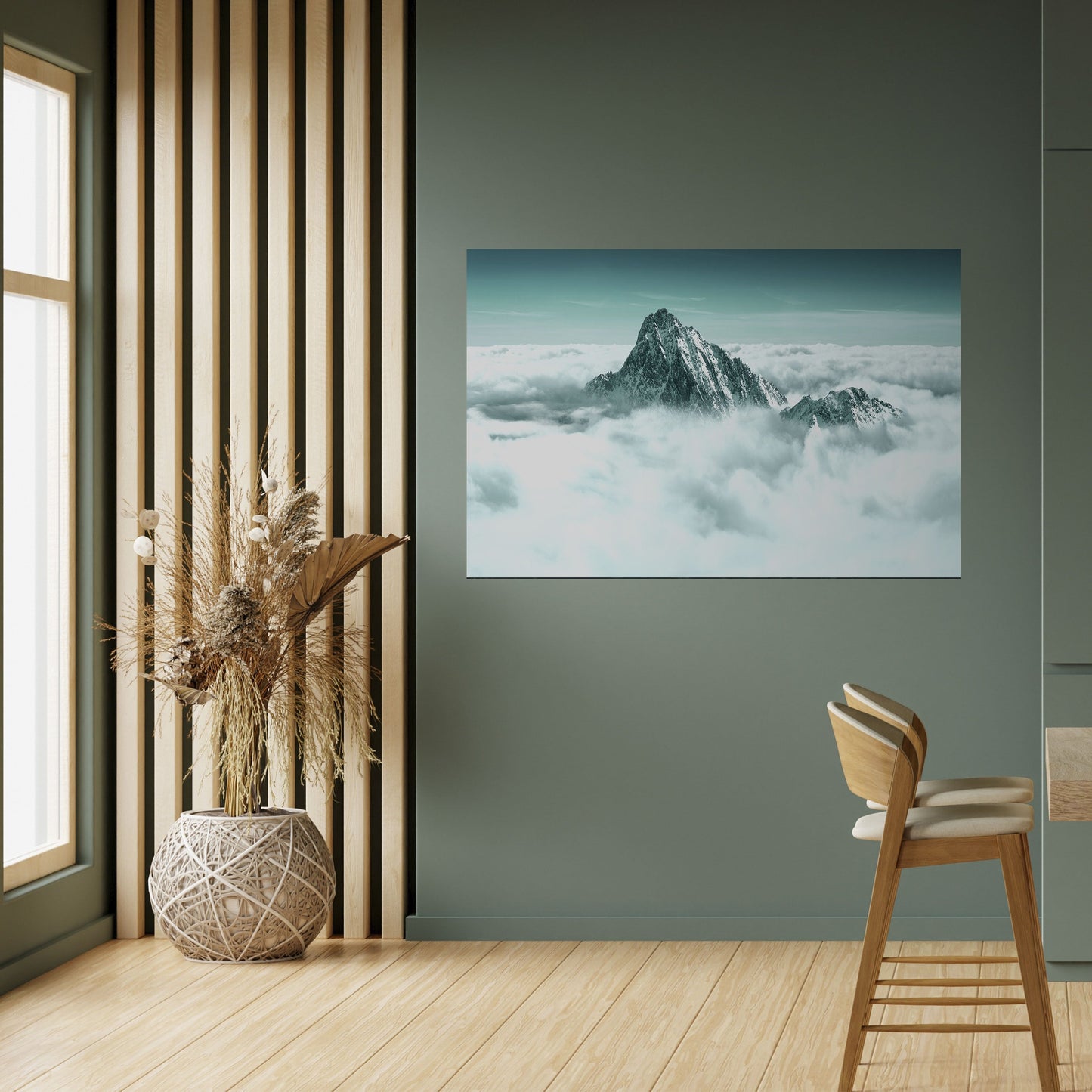 Poster orizzontale staccabile e attaccabile CLOUD-KISSED PEAK