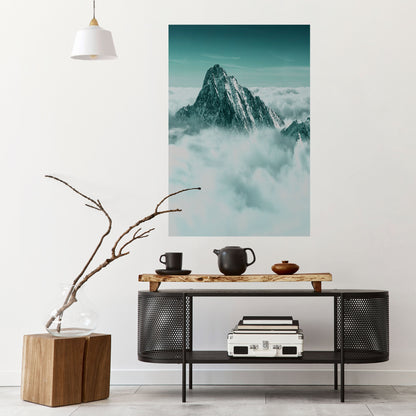 Poster verticale staccabile e attaccabile CLOUD-KISSED PEAK