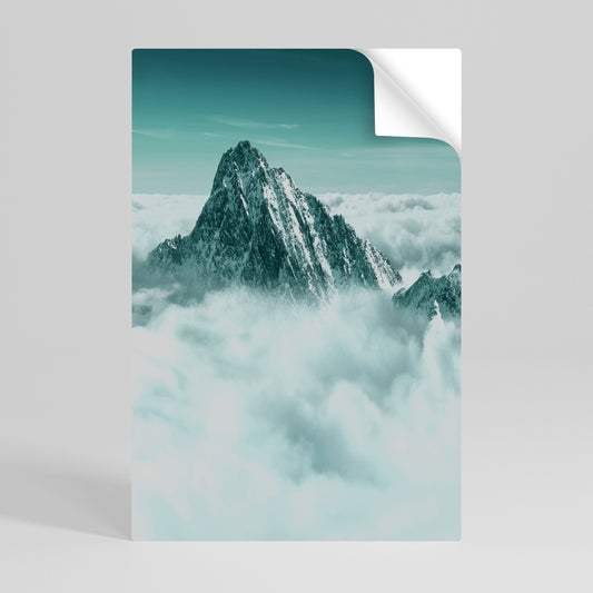 Poster verticale staccabile e attaccabile CLOUD-KISSED PEAK