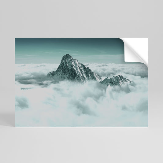 Poster orizzontale staccabile e attaccabile CLOUD-KISSED PEAK