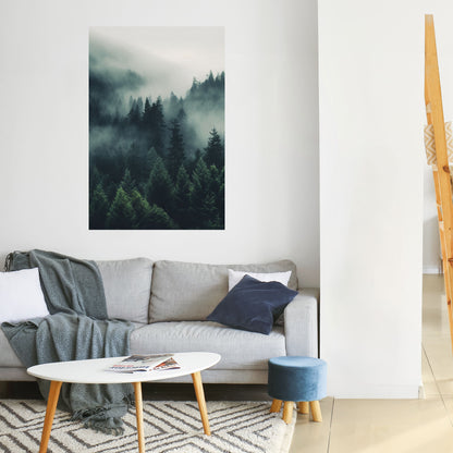 Poster verticale staccabile e attaccabile SUSSURRI DELLA FORESTA MISTICA