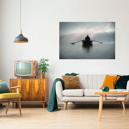 NAVIGA VERSO L'IGNOTO Poster orizzontale staccabile e attaccabile