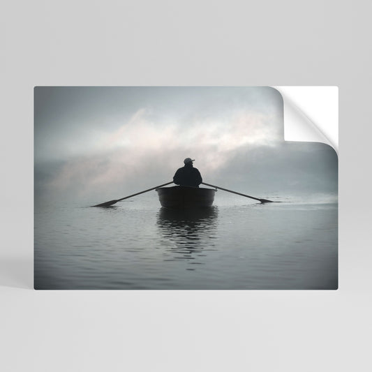 NAVIGA VERSO L'IGNOTO Poster orizzontale staccabile e attaccabile
