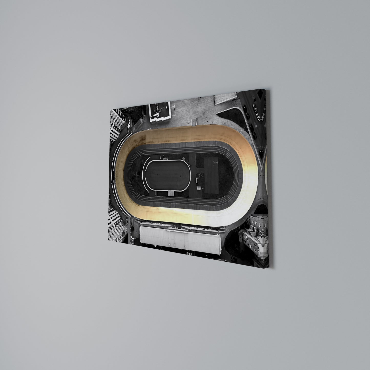 EDGE OF THE TRACK Horizontal Canvas Print