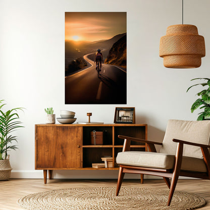 RIDE INTO GOLD - Poster verticale staccabile e attaccabile