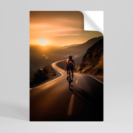 RIDE INTO GOLD - Poster verticale staccabile e attaccabile