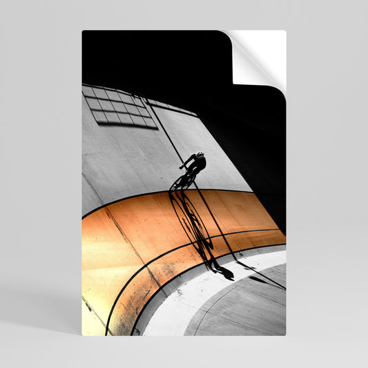 Poster verticale staccabile e attaccabile ORANGE ARC AMBIENCE