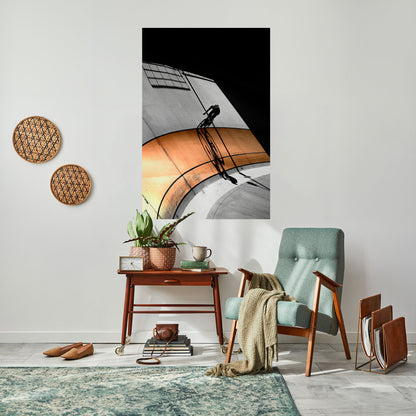 Poster verticale staccabile e attaccabile ORANGE ARC AMBIENCE
