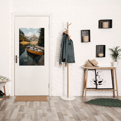 VIAGGIO TRANQUILLO SUL LAGO Poster verticale staccabile e attaccabile